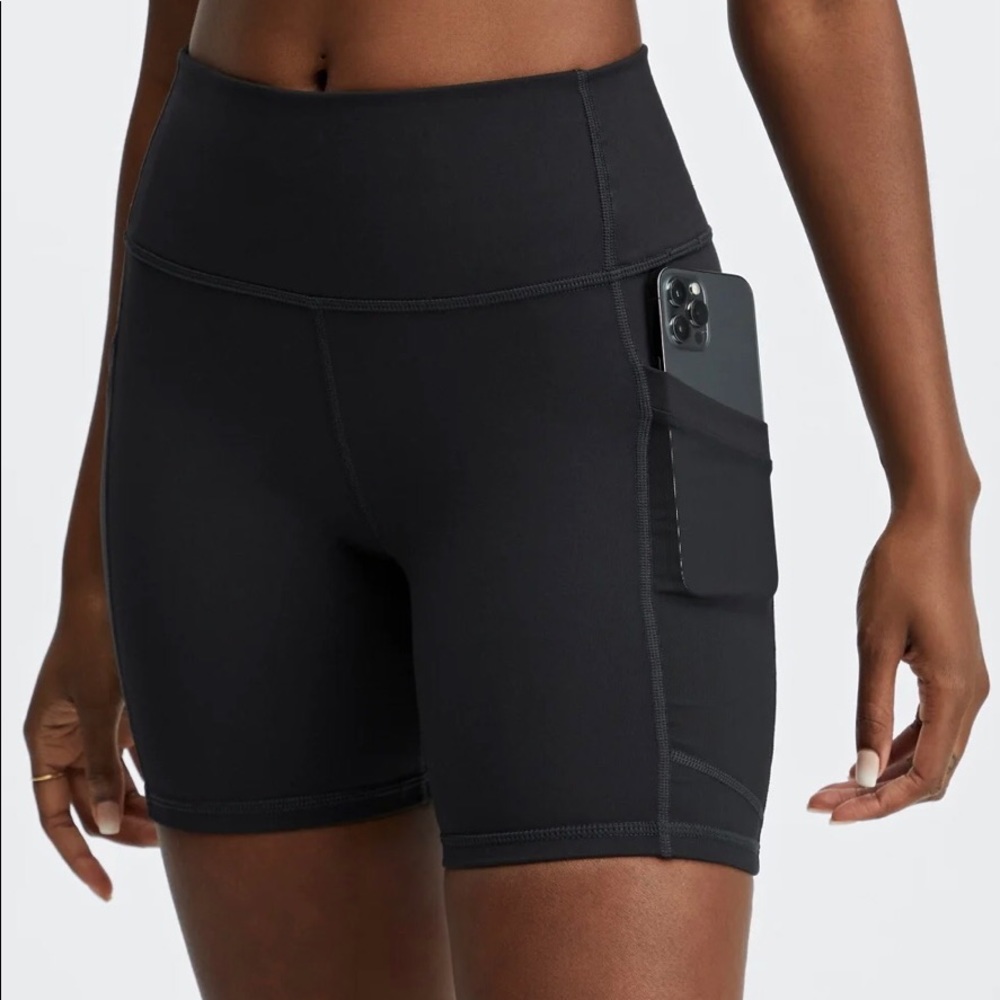 Powerhold made by Fabletics | Black On-The-Go High-Waisted 6” Short